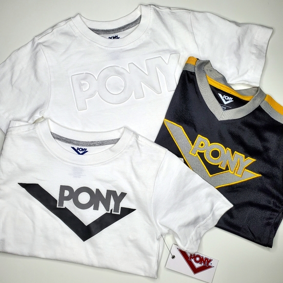 PONY Boys Short Sleeve T-Shirts Boys 5/6 LOT OF 3
